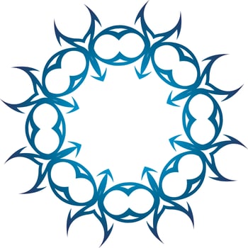 Vector Graphics Of A Tribal And Tattoo Design Element With Sharp Edges