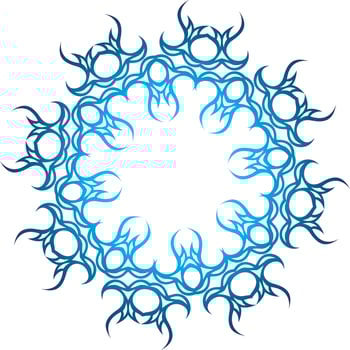 Vector Image Of A Tribal Circular Shape. Can Be Used For Tattoo Designs Or Tribal Decorations