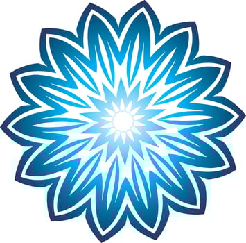 Vector Flower Object In Tribal Style, Perfect For Tattoos Or Abstract Floral Decorations