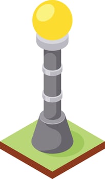 Vector Image Of A Street Lamp Icon