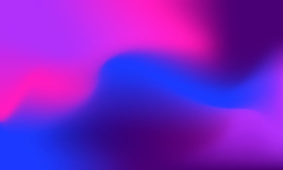 Vector Minimalistic Fluid Blurred Gradient Background. Trendy neon backdrop for Poster, Brochure, Banner, Landing Page and Night Club