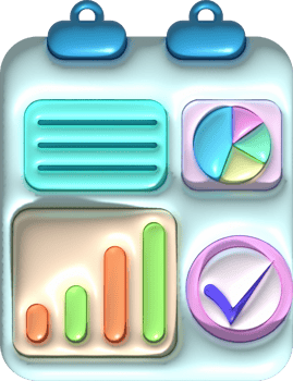 illustration 3D, data plan, workflow graph. and business goals that must be achieved png