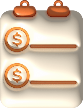 Illustration 3D Planning and setting financial goals to be achieved. png