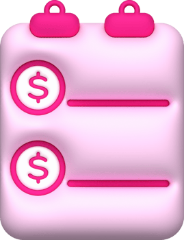 Illustration 3D Planning and setting financial goals to be achieved. png