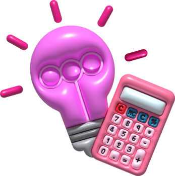 Illustration 3D - Calculation Ideas on Taxes and Finance png