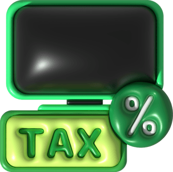 Illustration 3D Perform tax and financial transactions anywhere via computer. png