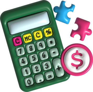 Illustration 3D Planning and setting financial goals to be achieved. png