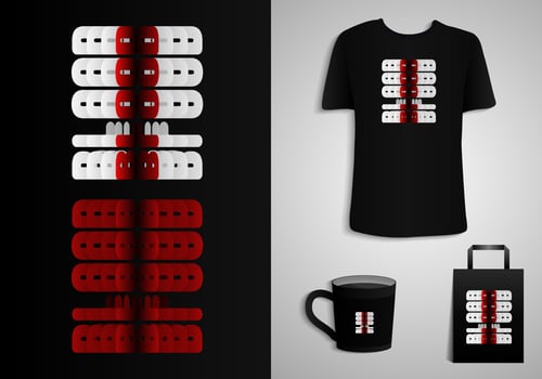 Blood Typography Poster, T-shirt, Mug, Tote bag, Merchandise print design. Printable Vector. vector