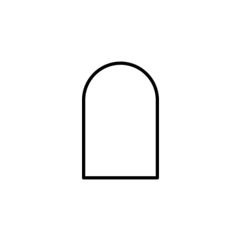 islamic window and door ornament icon vector