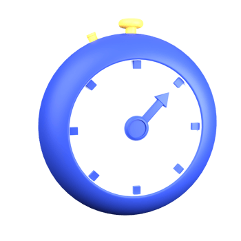 3d illustration stopwatch isolated on the transparent background png