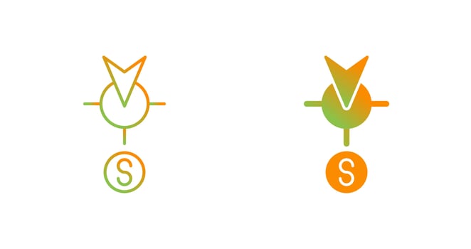 South Vector Icon