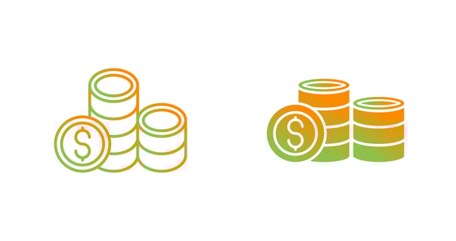 Coins Vector Icon