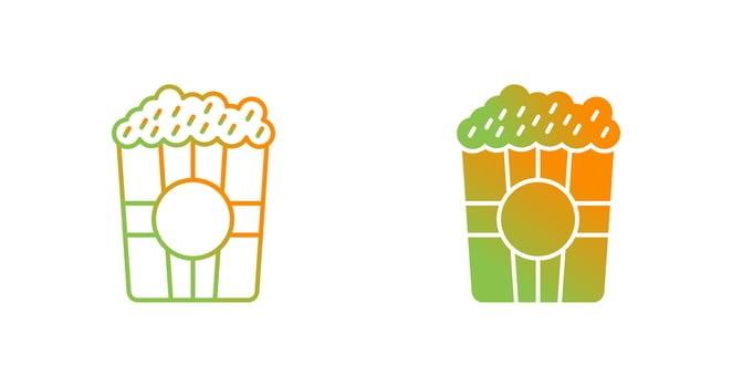 Popcorn Vector Icon