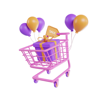 Online shopping 3D Illustration, online shop, online payment and delivery concept. png