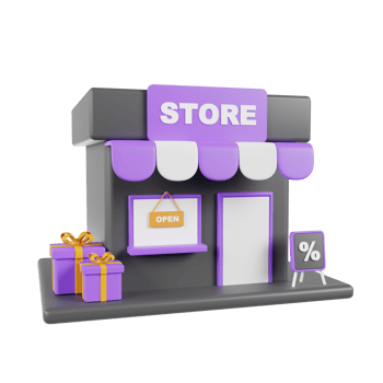 Online shopping 3D Illustration, online shop, online payment and delivery concept. png