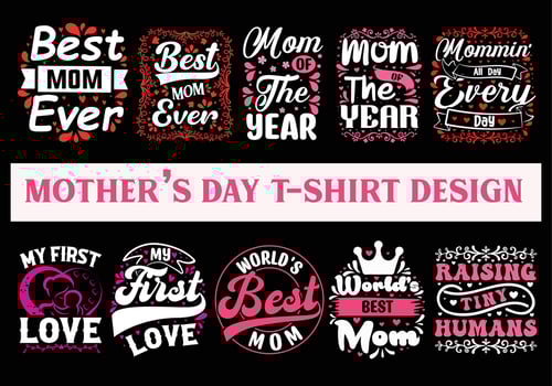 Mothers Day T Shirt bundle, lettering mom tshirt set, Mom tshirt quote, Mom tshirt vector, Mothers Day T Shirt Design Idea, mom t shirt print design, Colorful Mom t shirt vector