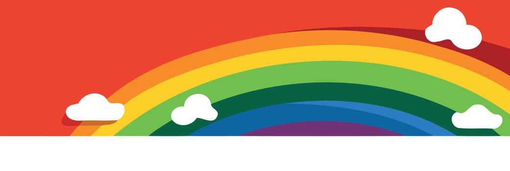 lgbt pride day and month rainbow background vector