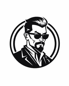 Cool Attractive Man Illustration vector