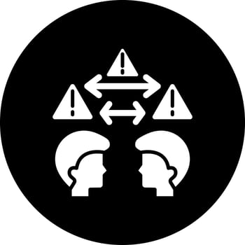 Face to Face Contact Vector Icon Style
