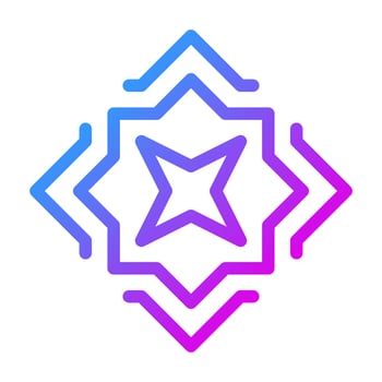 decoration icon gradient purple colour ramadan symbol perfect. vector