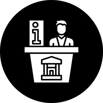 Info Desk Vector Icon Style