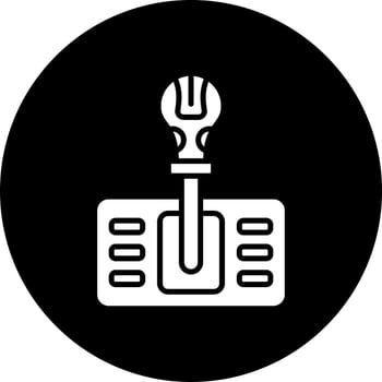 Gearshift Vector Icon Style
