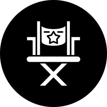 Director Chair Vector Icon Style