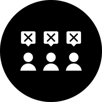 People Disagree Vector Icon Style