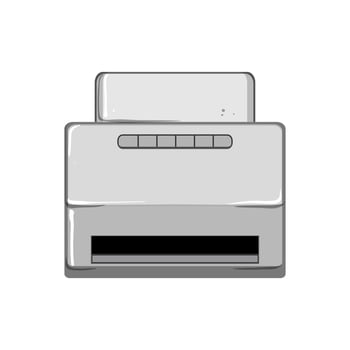 copier scanner document cartoon vector illustration