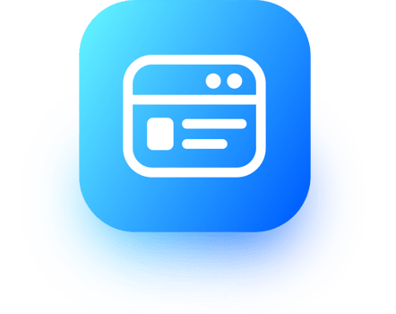 Credit card icon in square gradient colors. Payment card signs illustration. png