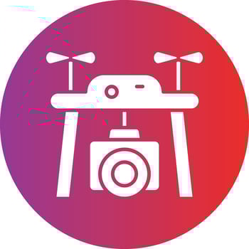 Vector Design Drone Camera Icon Style