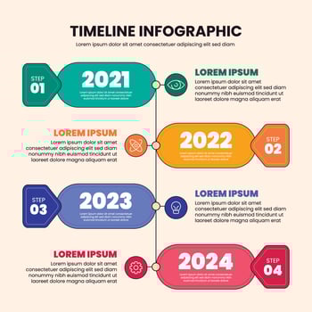 Business Timeline Infographic vector