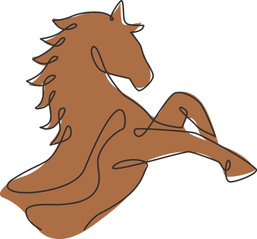 One single line drawing of jumping elegance horse for company logo identity. Strong gallop head mammal animal symbol concept. Modern continuous line draw vector graphic design illustration png