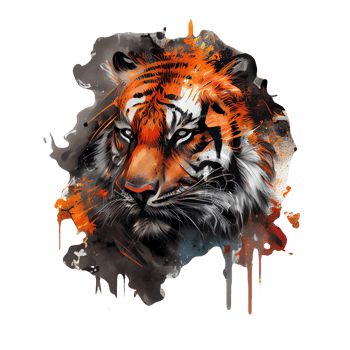 Lion creative illustration Artwork, lions tshirt design colorful, png