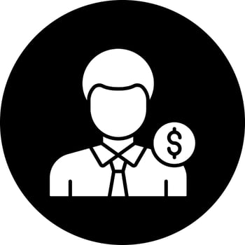 Salesman Vector Icon Style