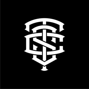 Stylish CTS Letter Monogram Logo for Fashion and Lifestyle Brands vector