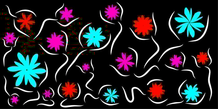 flower and leaf background illustration. simple and beautiful design. vector