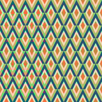 Aesthetic mid century printable seamless pattern with retro design. Decorative 50s, 60s, 70s style Vintage modern background in minimalist mid century style for fabric, wallpaper or wrapping vector