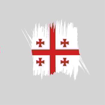 Georgia flag icon, illustration of national flag design with elegance concept, perfect for independence design vector