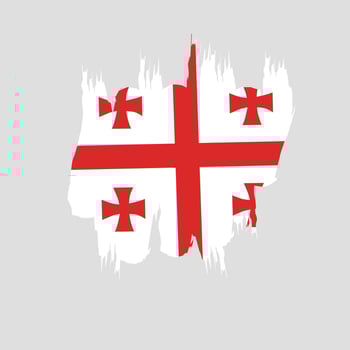 Georgia flag icon, illustration of national flag design with elegance concept, perfect for independence design vector