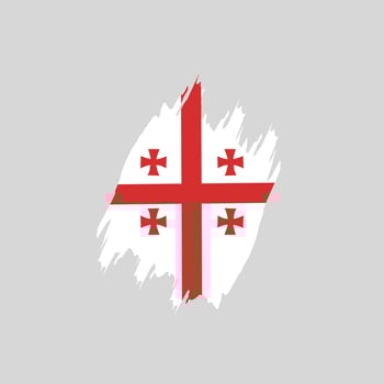 Georgia flag icon, illustration of national flag design with elegance concept, perfect for independence design vector