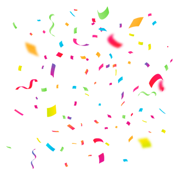 realistic colorful confetti background png