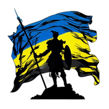 Ukraine flag artwork stained glass, patriot illustration design, ukrainian patriotism flags, png