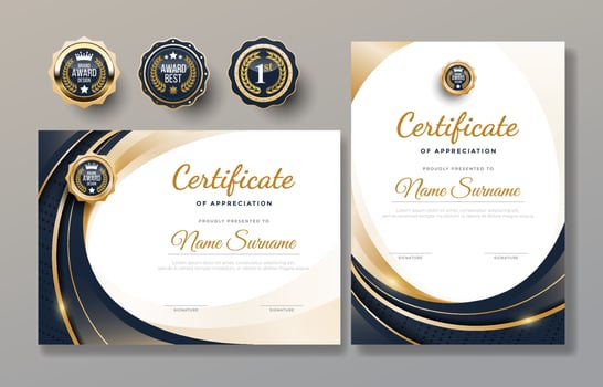 Certificate Eduaction Template vector