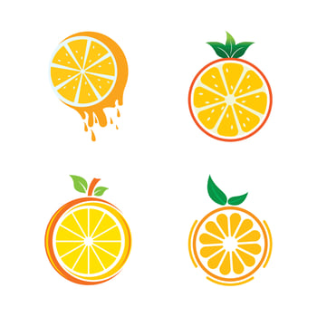 Orange logo design vector