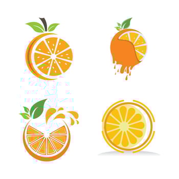 Orange logo design vector