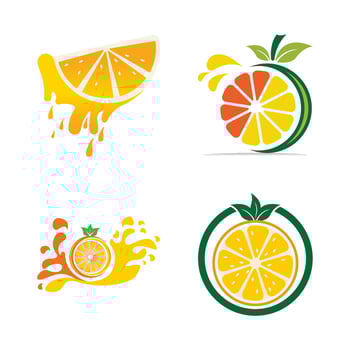 Orange logo design vector