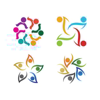People icon work group vector