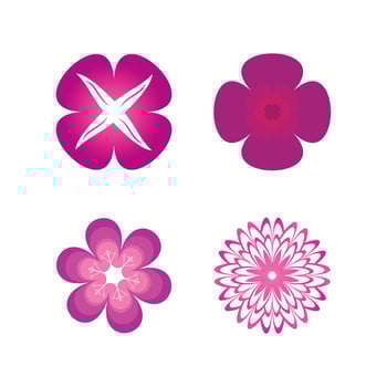 Flower vector icon design