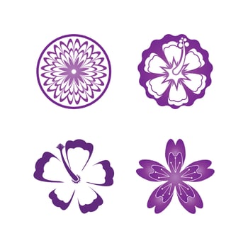 Flower vector icon design